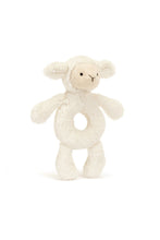 
                        
                          Load image into Gallery viewer, Jellycat Bashful Lamb Ring Rattle
                        
                      