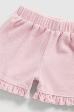 
                        
                          Load image into Gallery viewer, Mothercare Pink Towelling Shorts And T-Shirt
                        
                      