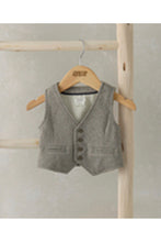 
                        
                          將圖片載入圖庫檢視器 Mamas &amp; Papas Herringbone Waistcoat
                        
                      