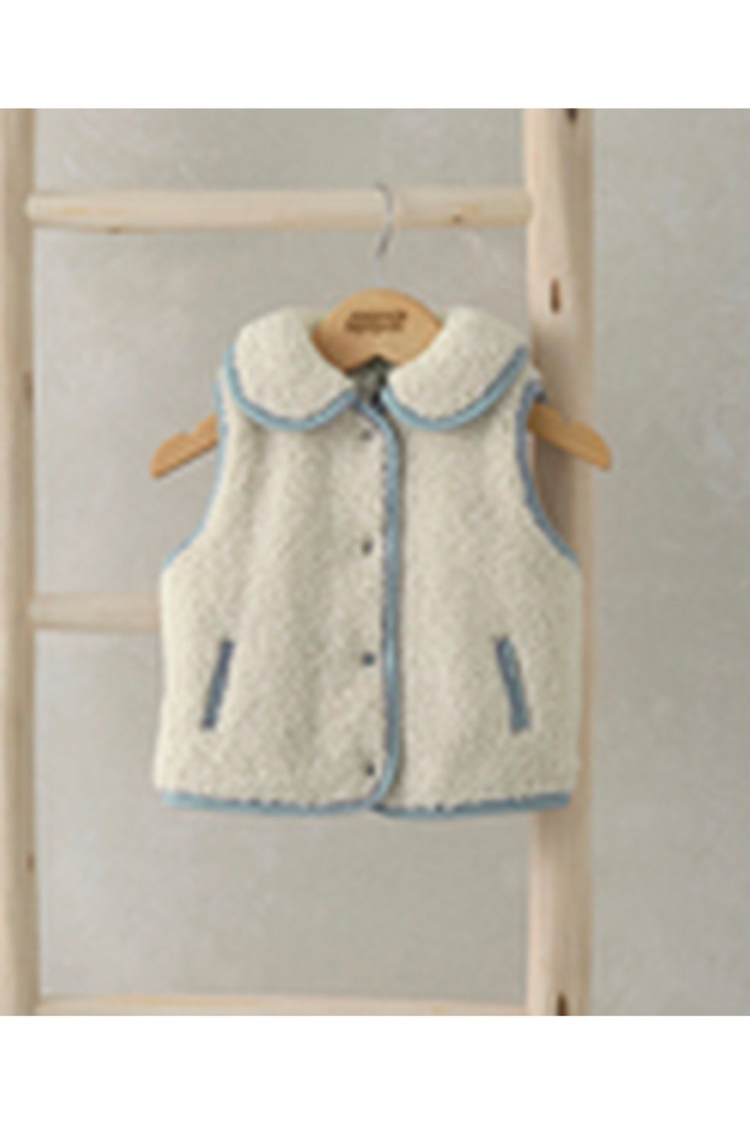 Mamas & Papas Reversible Borg Gilet - Beige