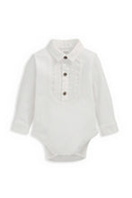 
                        
                          Load image into Gallery viewer, Mamas &amp; Papas Jersey Mock Bodysuit &amp; Bow Tie
                        
                      