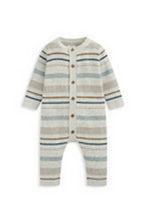 
                        
                          Load image into Gallery viewer, Mamas &amp; Papas Stripe Romper - Blue
                        
                      