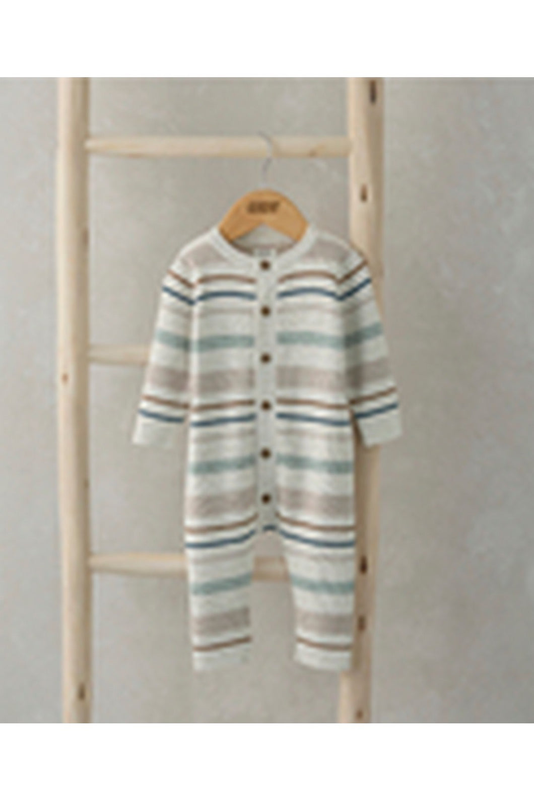 Mamas & Papas Stripe Romper - Blue