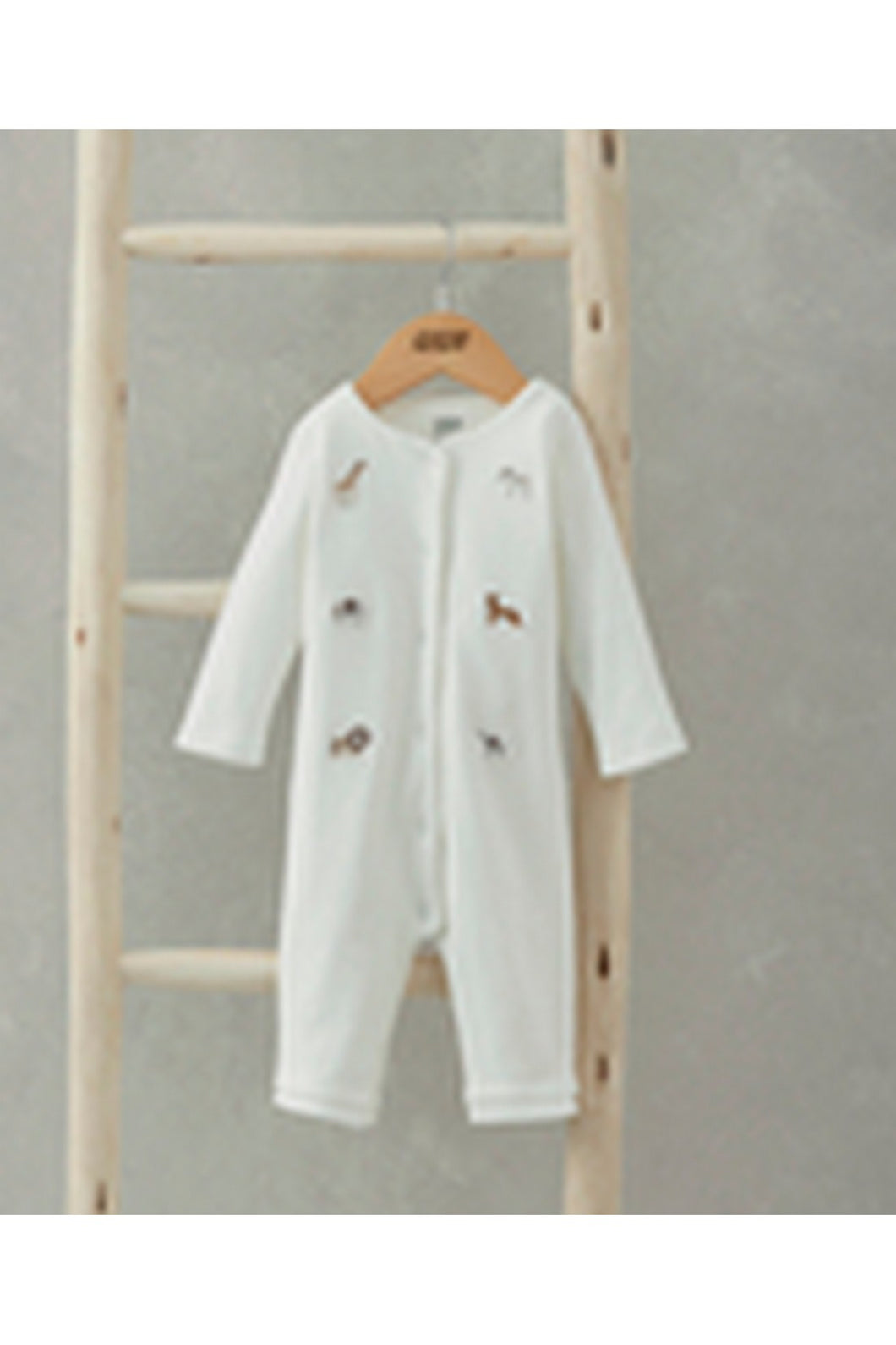 Mamas & Papas Safari Embroided Romper