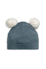 
                        
                          Load image into Gallery viewer, Mamas &amp; Papas Knitted Pom Pom Hat - Petrol Blue
                        
                      