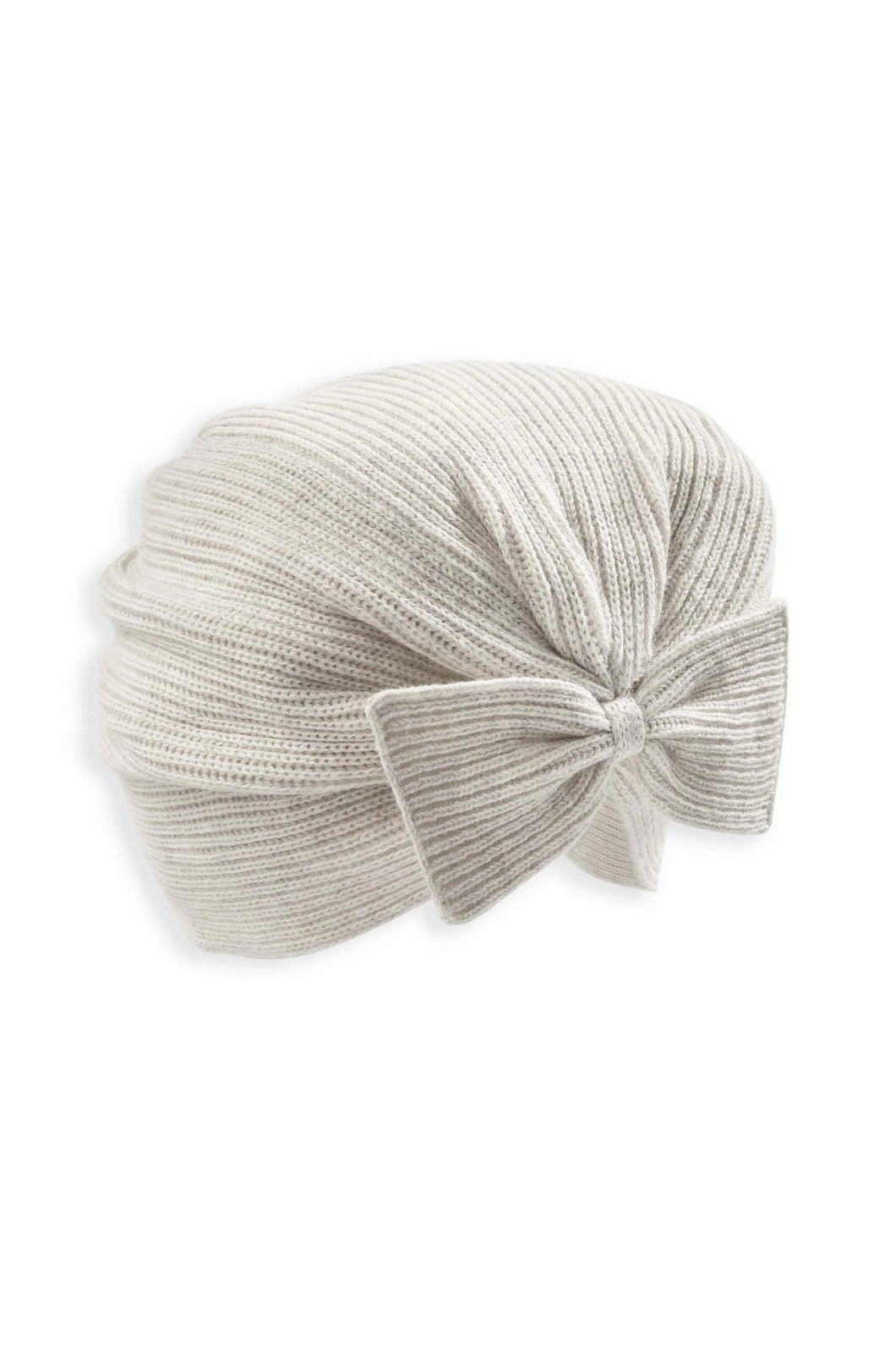 Mamas & Papas Knitted Cream Hat with Bow