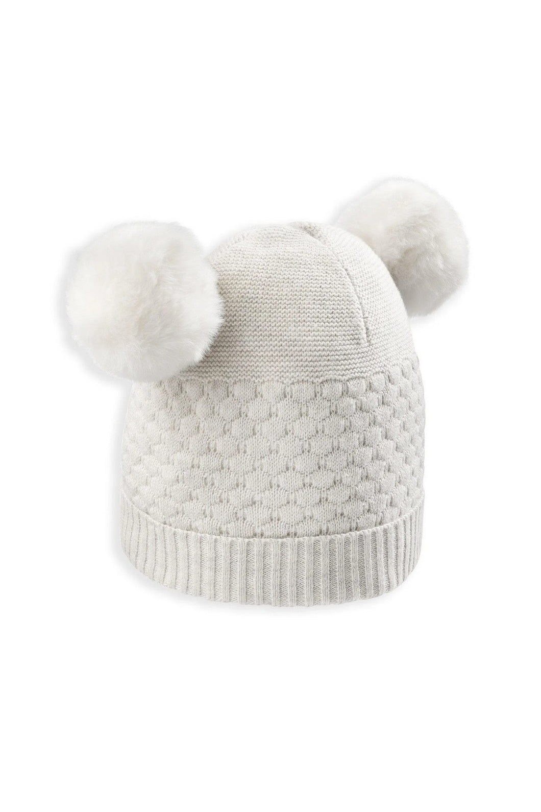 Mamas & Papas Knitted Pom Pom Hat - Sand