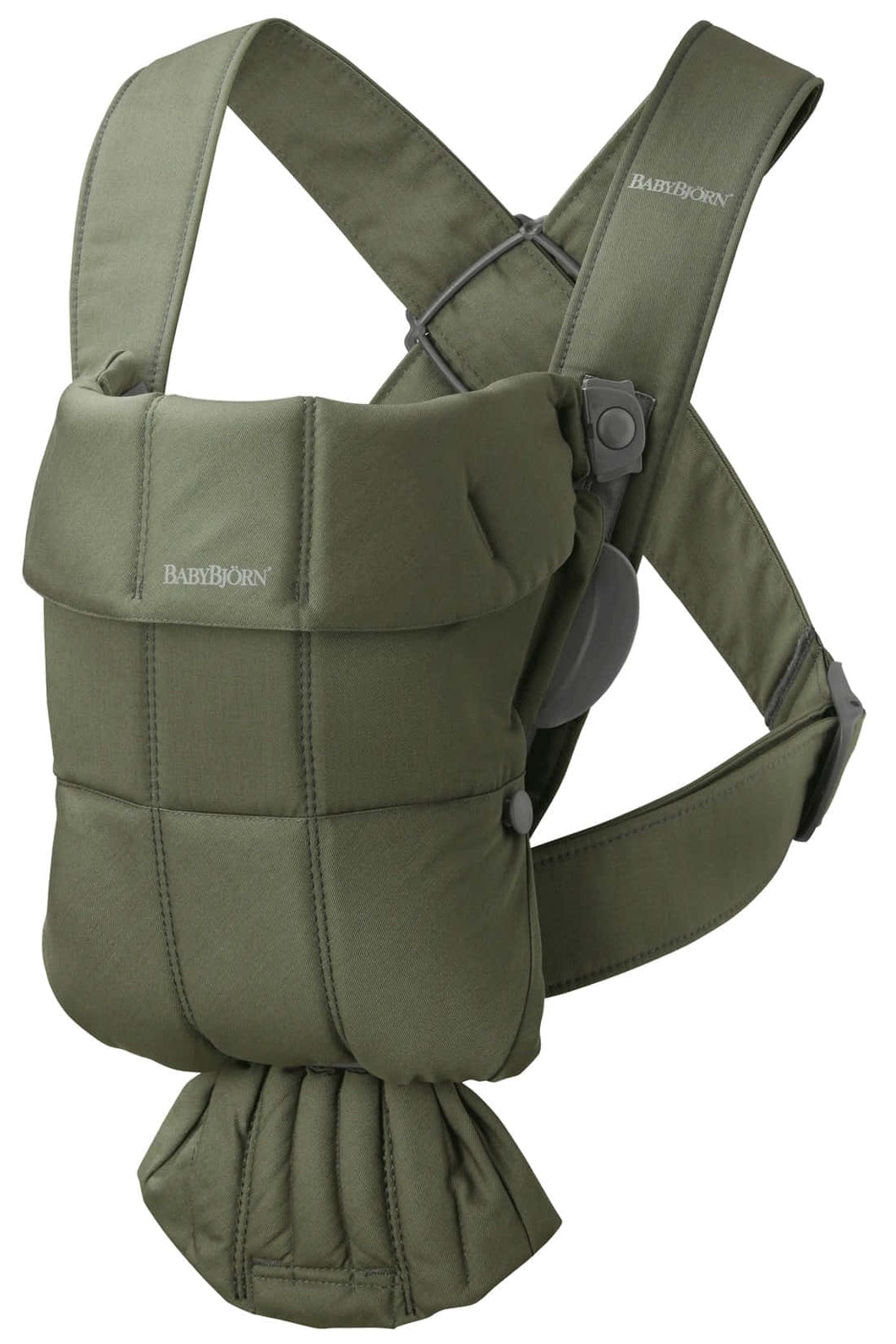 BabyBjörn Baby Carrier Mini - Dark Green, Woven