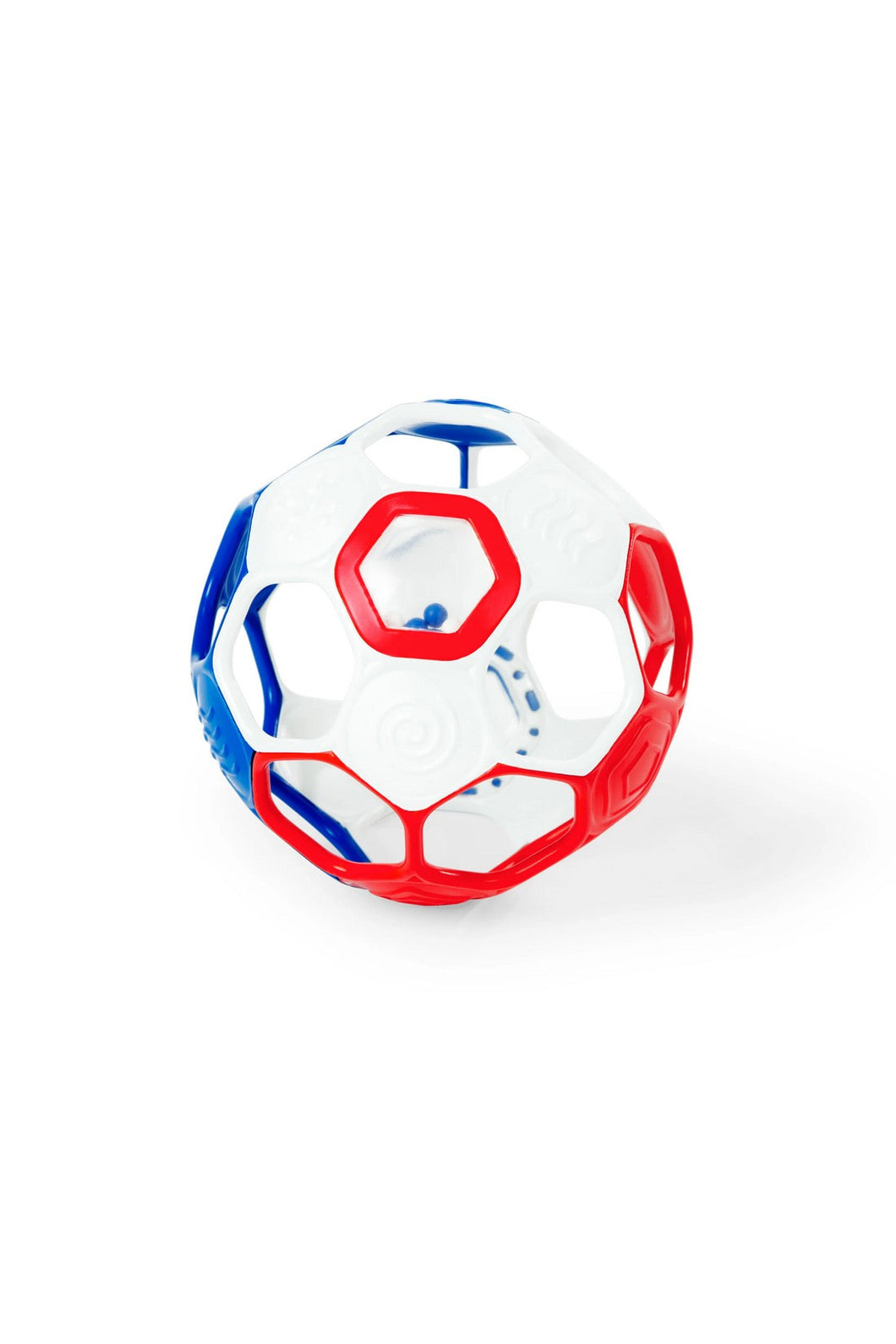 Bright Starts Grippin' Goals Rattle Ball - Red, White & Blue