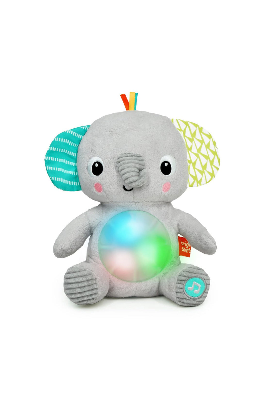 Bright Starts Hug-a-bye Baby Musical Light Up Soft Toy - Elephant