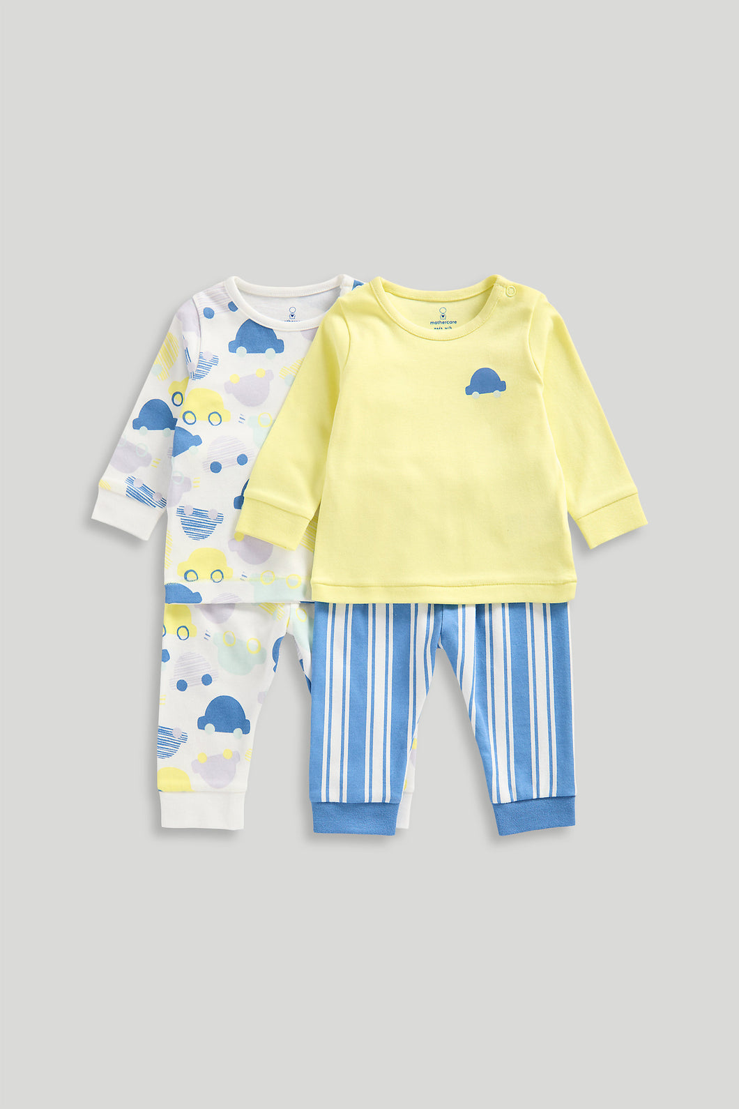 Mothercare 2 Pack Car Pyjamas