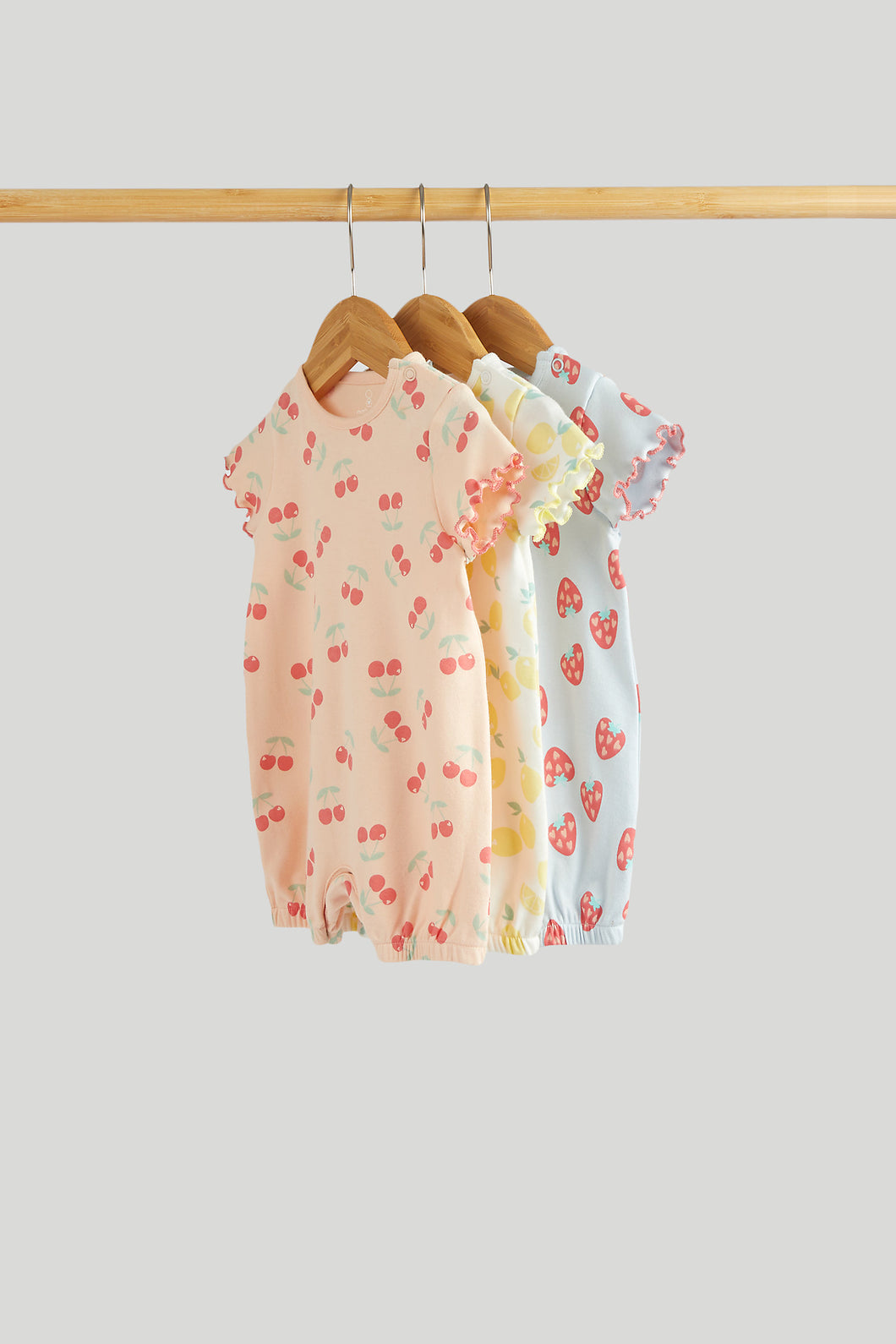 Mothercare 3 Pack Fruit Rompers