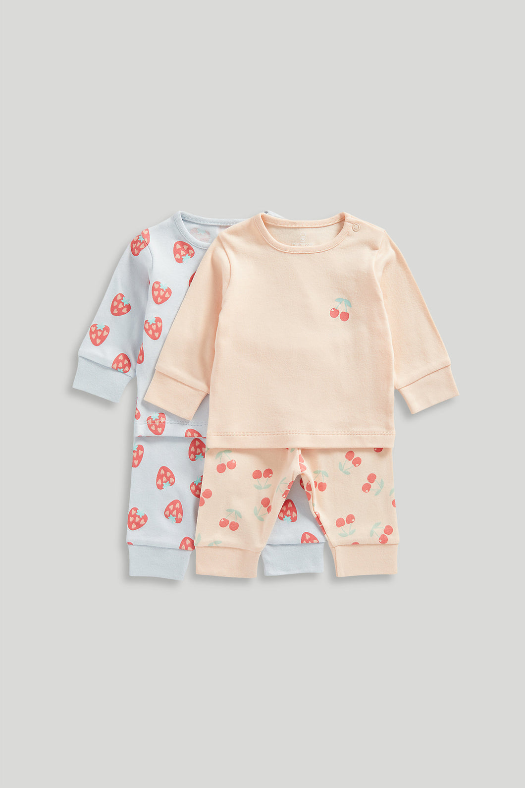 Mothercare 2 Pack Fruit Baby Pyjamas