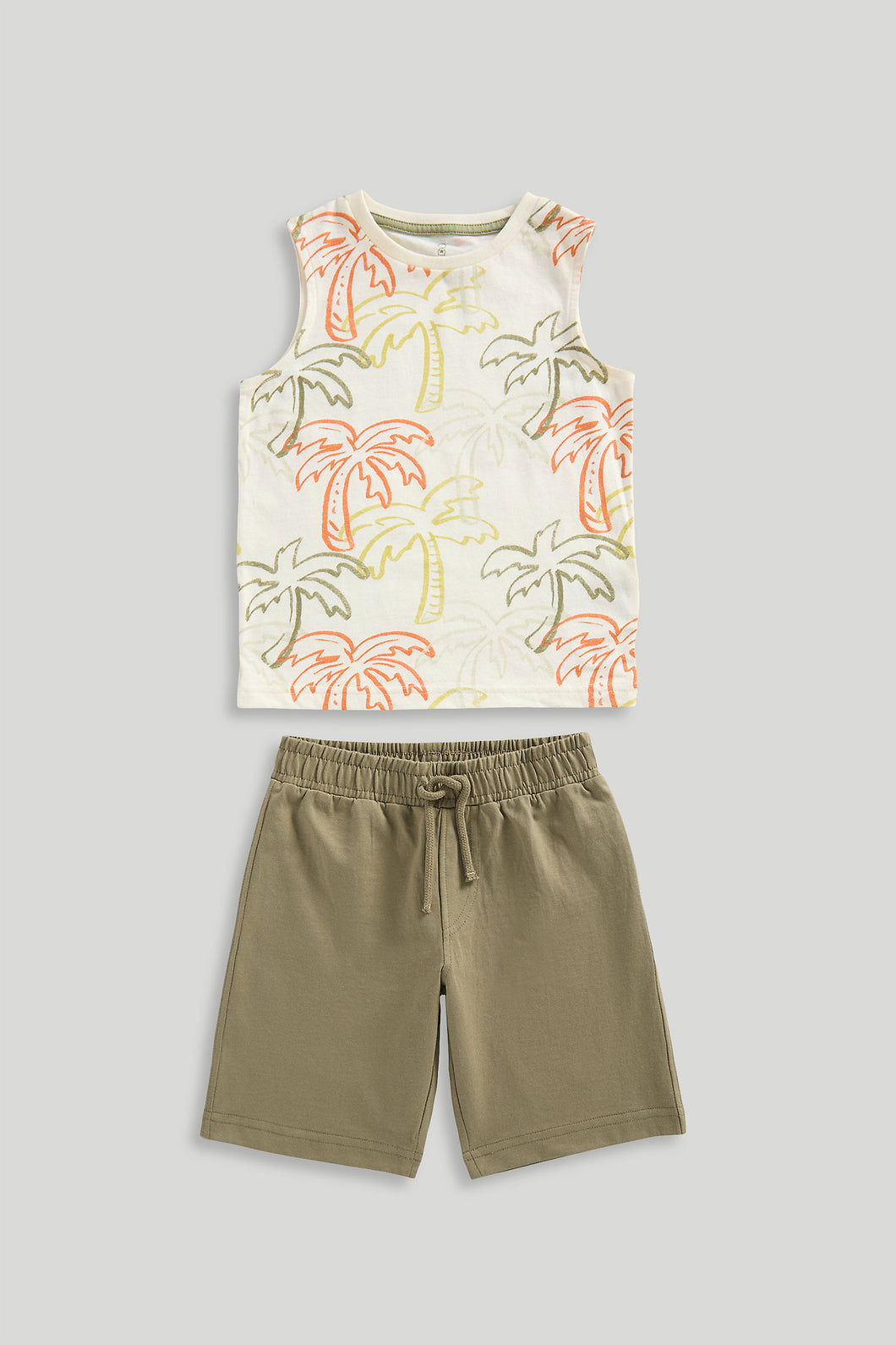 Mothercare Palm Vest T-Shirt and Shorts Set