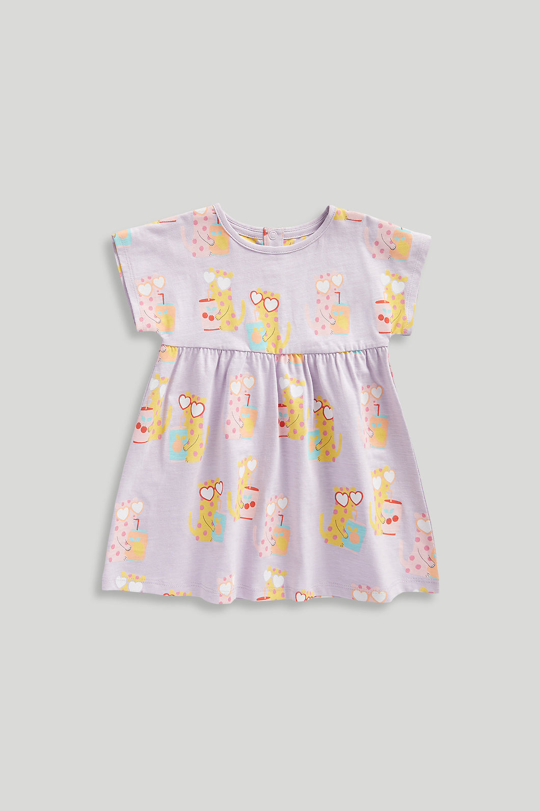 Mothercare Lilac Leopard Jersey Dress