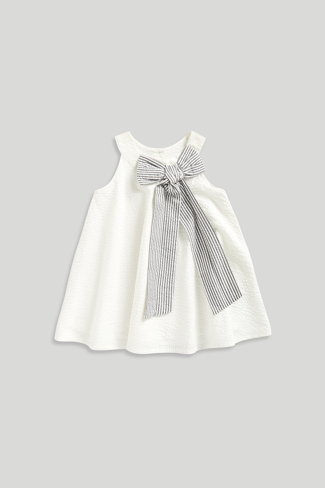 Mothercare White Bow Occasion Dress