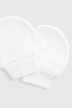 
                        
                          Load image into Gallery viewer, Mothercare White Baby Mitts - 3 Pack
                        
                      