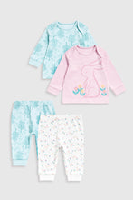 
                        
                          Load image into Gallery viewer, Mothercare Garden Bunny Baby Pyjamas - 2 Pack
                        
                      