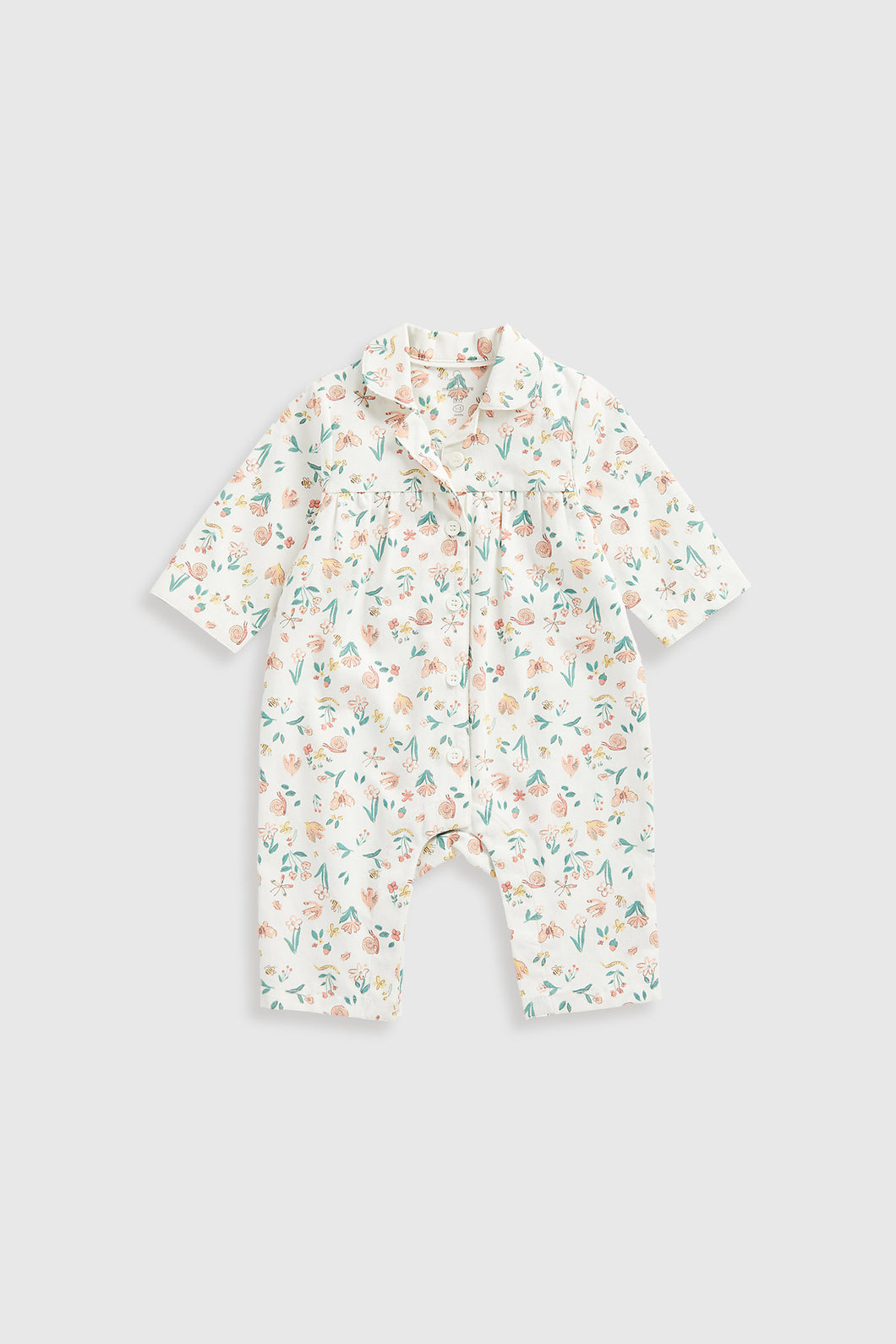 Mothercare Floral Garden Woven Baby Pyjamas