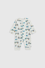 
                        
                          Load image into Gallery viewer, Mothercare Animal Transport Footless Baby Sleepsuits - 3 Pack
                        
                      