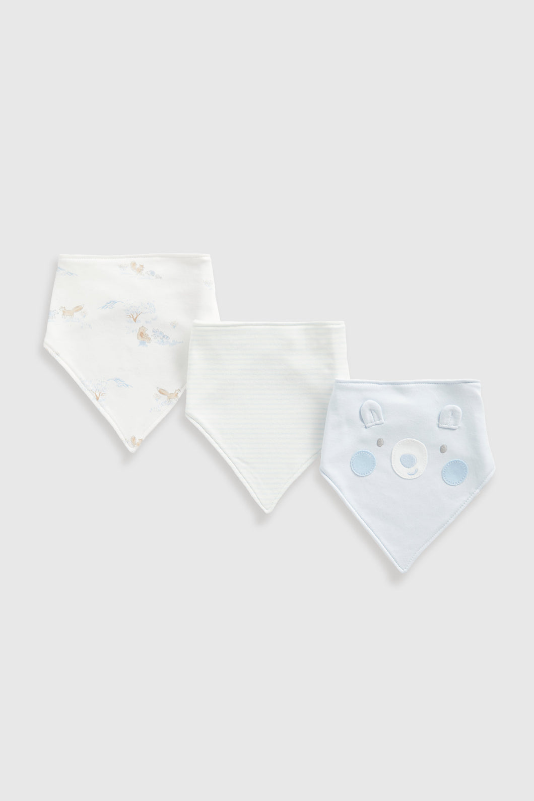 Mothercare My First Bear Dribble Bibs - 3 Pack