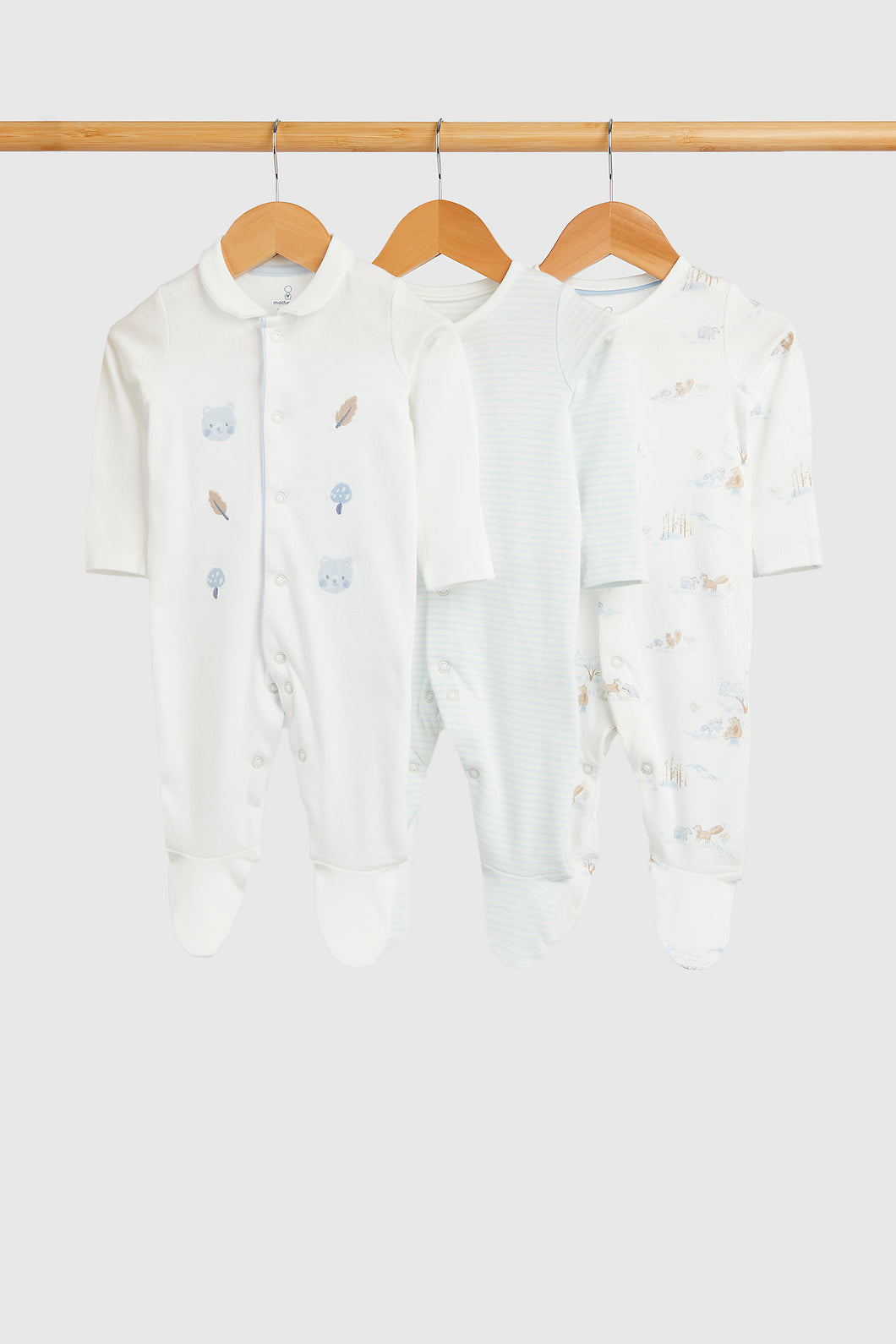 Mothercare My First All-in-Ones - 3 Pack