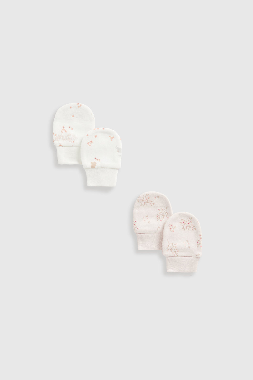 Mothercare My First Baby Mitts - 2 Pack