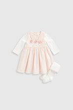 
                        
                          將圖片載入圖庫檢視器 Mothercare My First Cord Pinny, Bodysuit and Tights Set
                        
                      