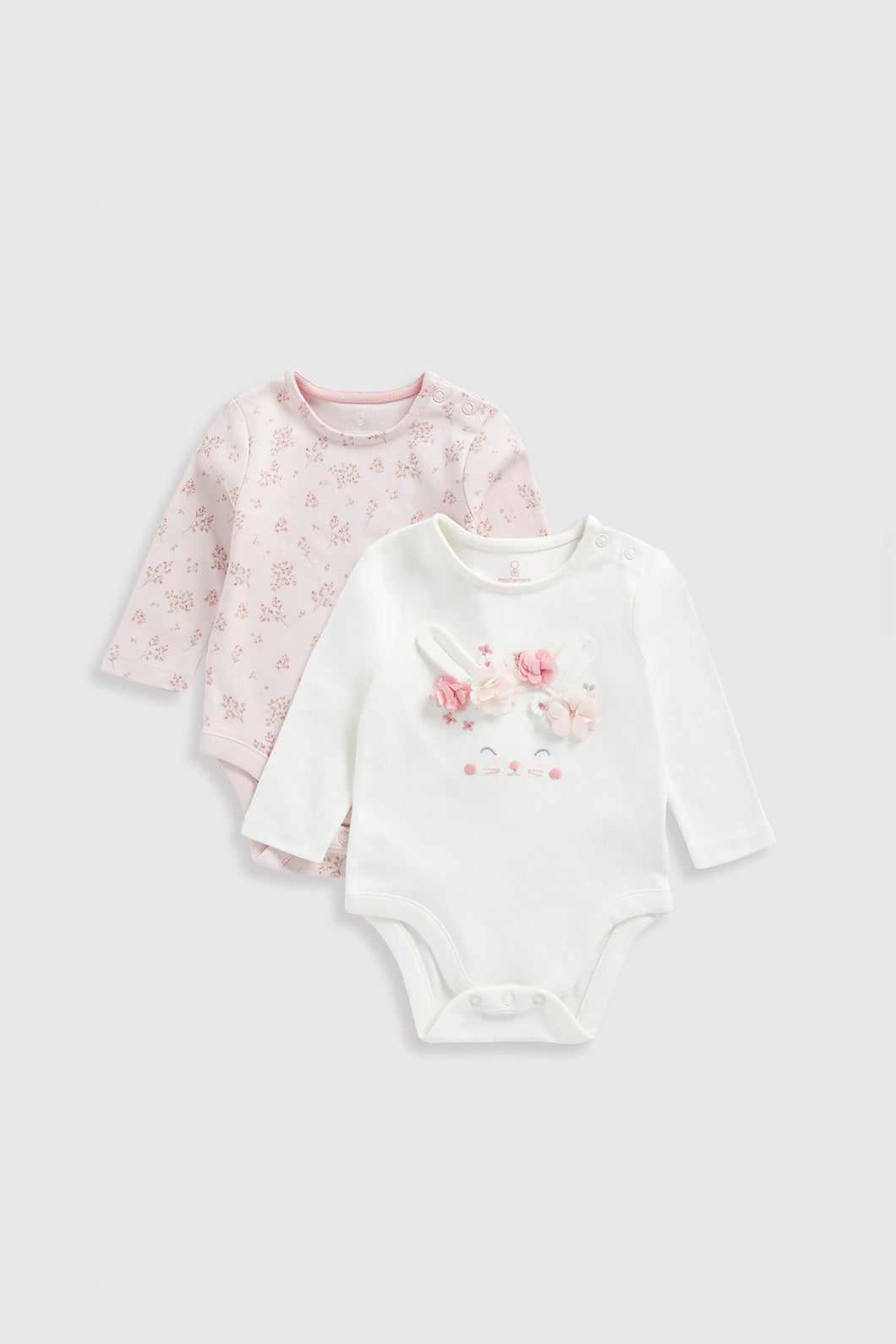 Mothercare My First Long-Sleeved Bodysuits - 2 Pack