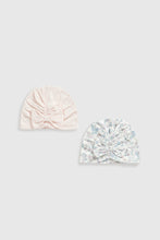 
                        
                          Load image into Gallery viewer, Mothercare Pretty Bird Turban Hats - 2 Pack
                        
                      