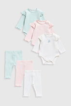 
                        
                          將圖片載入圖庫檢視器 Mothercare Ribbed Bodysuits and Leggings - 6 Piece Set
                        
                      