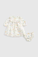 
                        
                          Load image into Gallery viewer, Mothercare Floral Woven Dress and Knickers Set
                        
                      