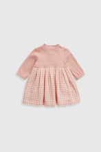 
                        
                          Load image into Gallery viewer, Mothercare Gingham and Rib Twofer Dress
                        
                      