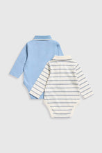 
                        
                          Load image into Gallery viewer, Mothercare Polo Long-Sleeved Bodysuits - 2 Pack
                        
                      