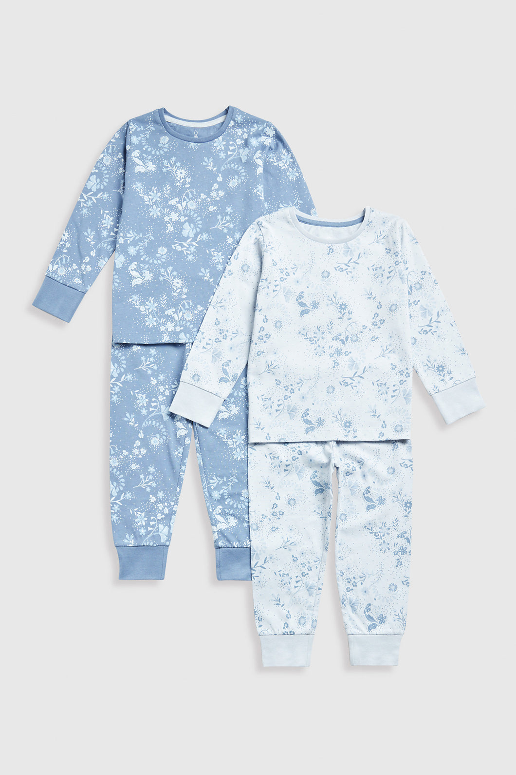 Mothercare Lilac Floral Pyjamas - 2 Pack