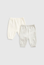 
                        
                          Load image into Gallery viewer, Mothercare Grey and Cream Joggers - 2 Pack
                        
                      