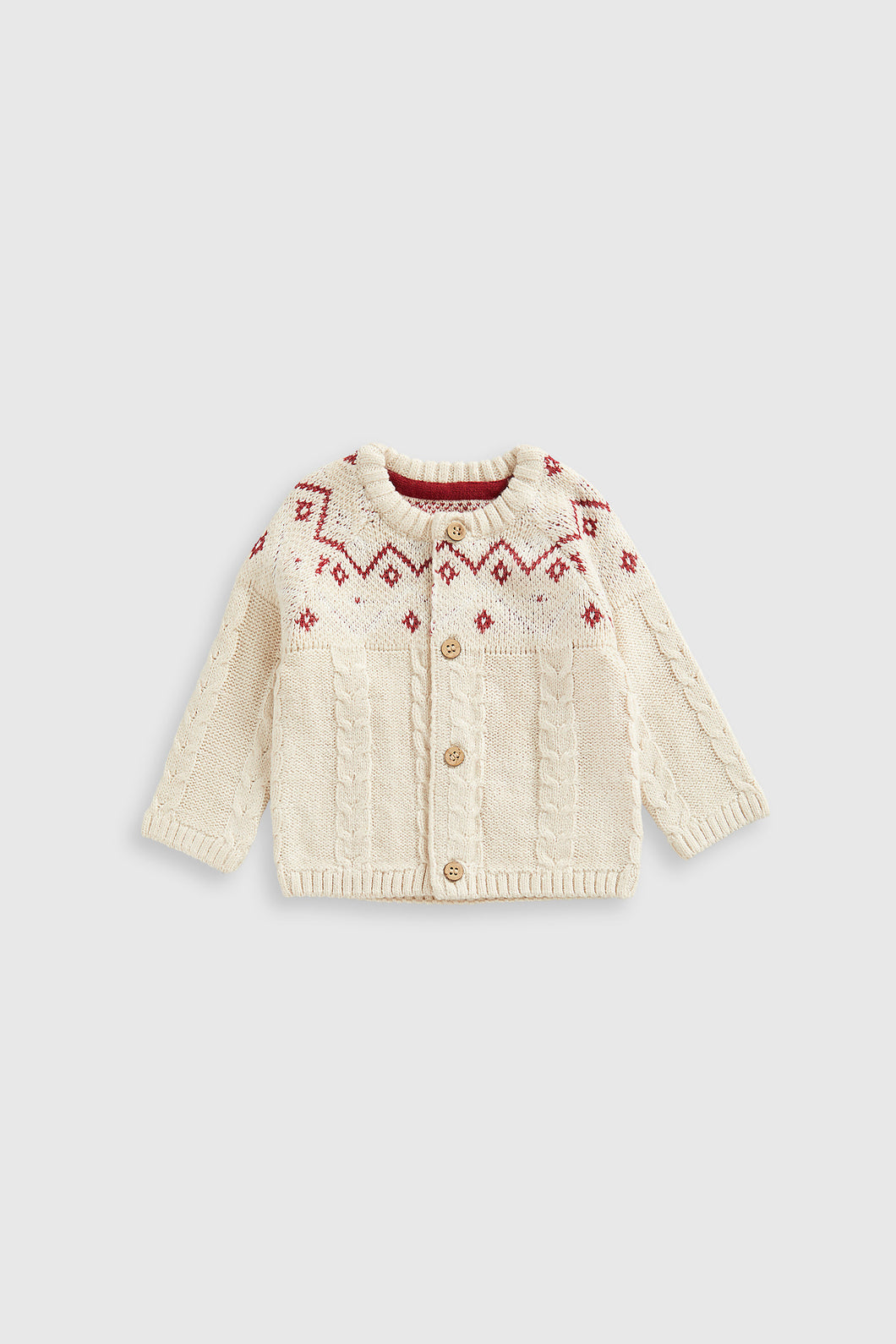 Mothercare Fair Isle Knitted Cardigan