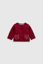 
                        
                          Load image into Gallery viewer, Mothercare Berry Quilted Cord Jacket
                        
                      