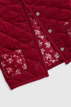 
                        
                          Load image into Gallery viewer, Mothercare Berry Quilted Cord Jacket
                        
                      