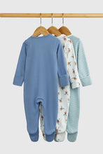 
                        
                          Load image into Gallery viewer, Mothercare Moose Sleepsuits - 3 Pack
                        
                      