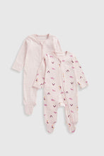 
                        
                          Load image into Gallery viewer, Mothercare Arctic Zip-Up Sleepsuits - 2 Pack
                        
                      