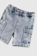 
                        
                          Load image into Gallery viewer, Mothercare Denim Shorts and Sweat Top Set
                        
                      