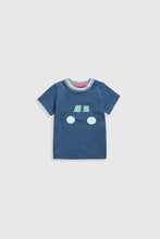 
                        
                          Load image into Gallery viewer, Mothercare Navy Car T-Shirt
                        
                      