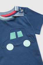 
                        
                          Load image into Gallery viewer, Mothercare Navy Car T-Shirt
                        
                      