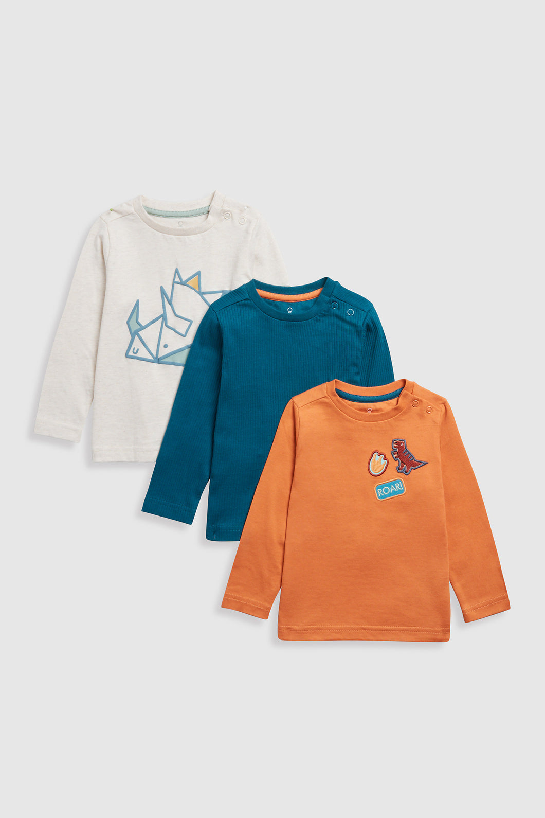 Mothercare Dinosaur T-Shirts - 3 Pack