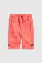 
                        
                          Load image into Gallery viewer, Mothercare Red Poplin Roll-Up Trousers
                        
                      