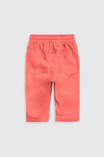 
                        
                          Load image into Gallery viewer, Mothercare Red Poplin Roll-Up Trousers
                        
                      