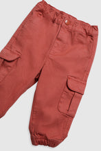 
                        
                          Load image into Gallery viewer, Mothercare Red Cargo Trousers
                        
                      