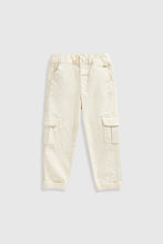 
                        
                          Load image into Gallery viewer, Mothercare Cream Cargo Trousers
                        
                      