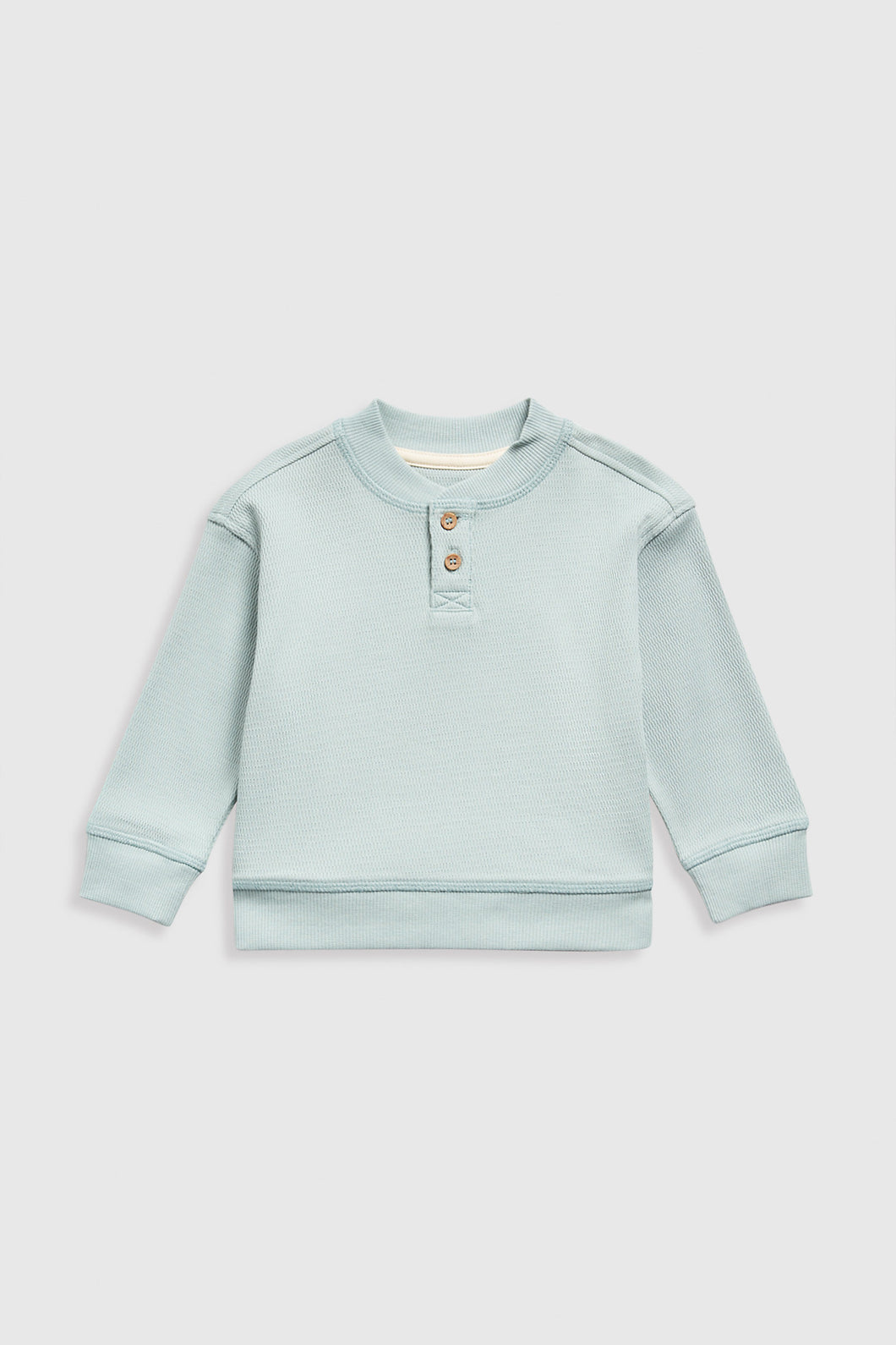 Mothercare Mineral Blue Henley Sweatshirt